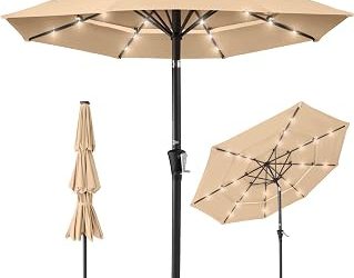 Best Choice Products 10ft 3 Tier Solar Patio Umbrella (2026)