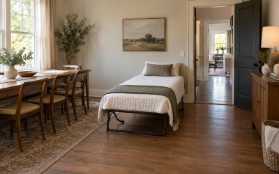 Arrange a Dining Room for Occasional Overnight Guests