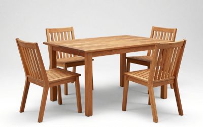 Teak Outdoor Dining Set for 6: Round vs Rectangular, Teak Grades and Space Needed